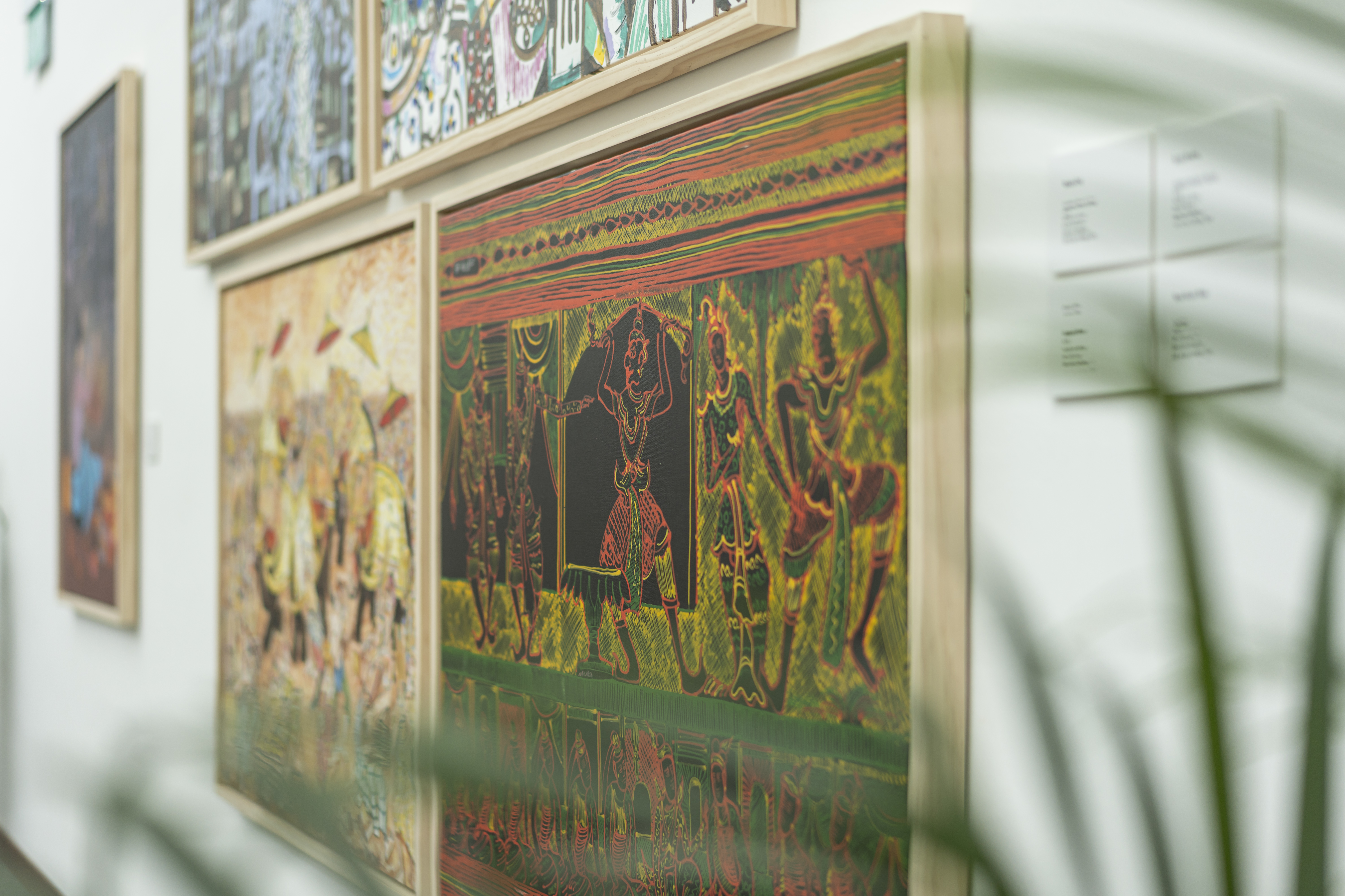 View of paintings from the Thukhuma Collection