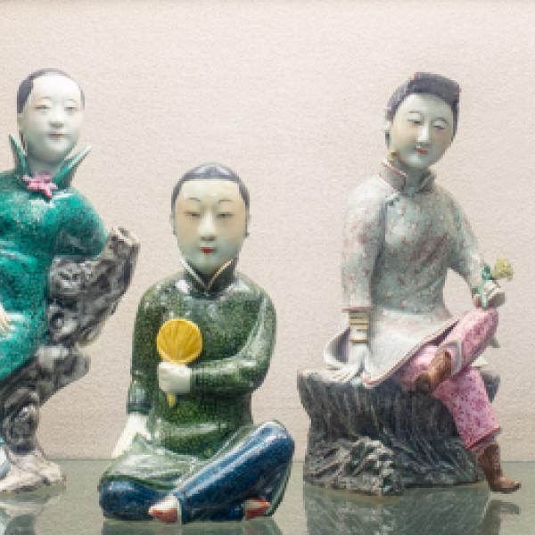 Collection of 15 Ceramic Figures