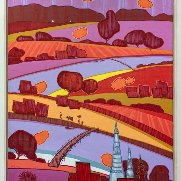 Inle Lake (Red & purple)