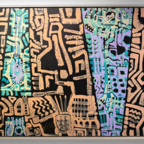 Untitled (Beige & blue)