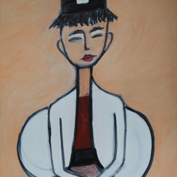 Seated dancer
