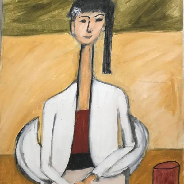 Seated dancer
