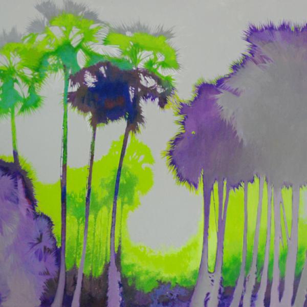 Talipot palm trees