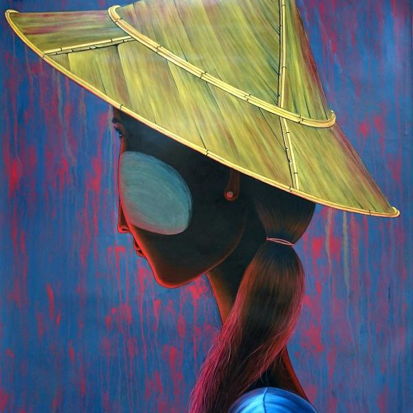 Girl with thanakha