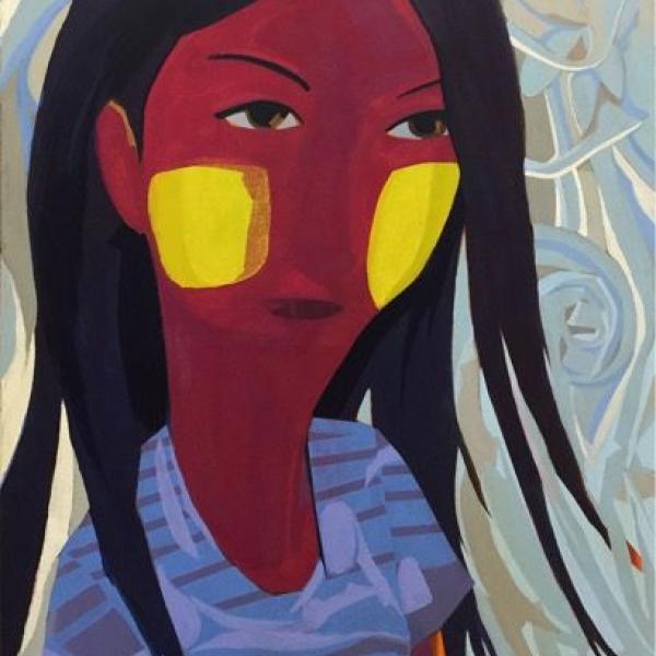 Girl with thanakha
