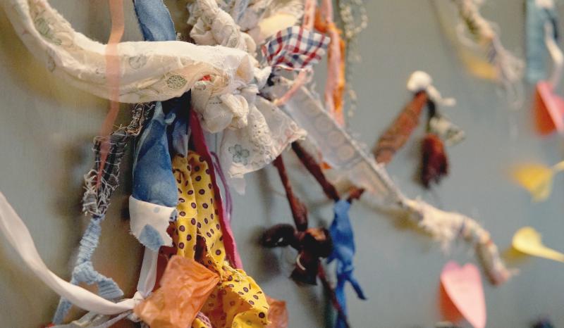 weavings made from waste textiles